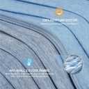 Elegear Revolutionary Cooling Blanket Twin, Absorbs Heat to Keep Body Cool for Night Sweats, Arc-Chill 3.0 Cool Fiber Q-Max>0.5 for Hot Sleepers, Lightweight Summer Cold Blankets for Sleeping, Blue