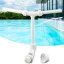 Pool Fountain for Above and In-Ground Pools, Dual Spray Pool Waterfall Fountain, 360 Adjustable Waterfall Pool Sprinkler Fountain for Cooling & Relaxation, Waterfall for Pool(White)