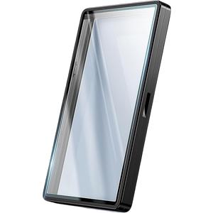 JIAONASHIJIA UV-Resistant Magnetic Metal Slab Case for 35pt PSA, BGS, CGC Graded Cards. High Alumina Glass, Multi-Point Magnetic Lock, Durable Metal Frame, Stackable Design. Silver