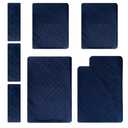 Babvl Ferret Cage Washable Liner Set for Ferret Nation & Critter Nation Cage,Waterproof Ferret Cage Accessories for Small Animals Ferret Rat Chinchilla Hedgehog, Double Unit Combo (Blue)