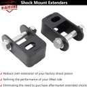 3.5" Front Leveling Kit Compatible with 2005-2024 Ford F250 F350 Super Duty 4WD, 3.5 inch High-Strength Steel Coil Spring Lift Spacers with Shock Mount Extenders & Sound Isolator