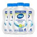 Dial Antibacterial Defense Foaming Hand Soap + Aloe, Soothing White Tea, 30 Fl Oz Hand Soap Refill (Pack of 4), Dermatologist-Tested, Gentle on Skin