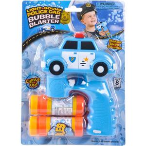 Rhode Island Novelty 5 Inch Light and Sound Police Cruiser Bubble Blaster, One per Order Rhode Island Novelty 5 Inch Light and Sound Police Cruiser Bubble Blaster, One per Order