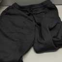 MACHLAB Men's Thermal Fleece Jogger Pants Sherpa Lined Sweatpants Winter Warm Thick Track Pants Black#1809 L