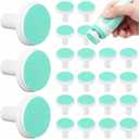 24 Pieces Baby Nail Trimmer Replacement Pads, Electric Baby Nail Grinding Heads for Standard Electric Kid Nail Trimmer, Electric Nail File Replacement Pads for Kids 12 Months Up (0.7 inch)