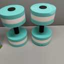 Aquatic Exercise Dumbell Set of 2 - Water Aerobic Exercise Foam Dumbbells Pool Resistance Fitness Equipment for Weight Loss