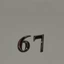 Jetec 3D Mailbox Numbers 0-9 Self Adhesive 2 Inch Address Numbers Stickers Door House Style Street Mailbox Sign for Apartment Home Office(Bronze, 20 Pieces)