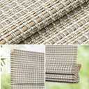 LazBlinds Cordless Bamboo Roman Shades for Windows, Light Filtering Natural Bamboo Blinds, Easy Lift Cordless Design for Living Room & Bedroom, Fits Interior Windows 42.5" W x 64" H, Greystone
