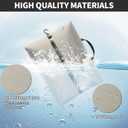 2 Pack Reusable Vacuum Bags for Travel,Waterproof Professional IP67 Zipper Reusable Vacuum Compression Bags,Space Saver Bags for Suitcases Backpack(No Pump)