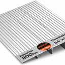 VEVOR Door Threshold Ramp, 4‘’ Rise Aluminum Alloy Threshold Ramp Rated 800 lbs Load Capacity, Handicap Ramps for Home Steps for Wheelchair, Scooters, Power Chairs, Walkers, Bicycle, Tricycle