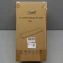 Homemate Full Size（54"x10"x6"） Bed Wedge Pillow Stopper - Bed Gap Filler (0-8") - Headboard Pillow - Triangle Bloster Pillow Wedge - White