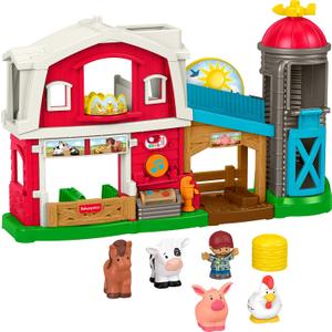 Fisher-Price Little People Toddler Toy Caring Fun Animal Farm Playset, Music & Learning for Pretend Play Ages 1+ Years, Multilanguage Version
