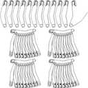 Cindeer 200 Count Curved Safety Pins Size 3, 2" / 50mm Quilting Basting Pins, Bent Safety Pin for Quilting and Knitting (Sliver)