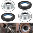 Front Axle Vaccum Knuckle Seal & Hub O-Ring & Dust Seals Kit Compatible With Ford Super Duty F250 F350 F450 F550 Dana Super 60 (2005-2019)