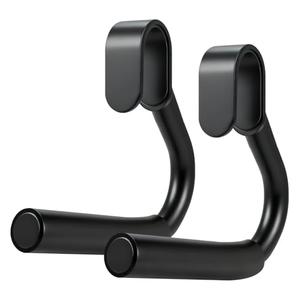 2 Pack Multifunctional Grip Gym Neutral Grip Pull Up Handles, Handles Robust Steel Tubing, Ergonomic Neutral Grip, for Pull-up Bars Barbells Resistance Bands Workout Handles Covered w/Comfy Foam (Black)