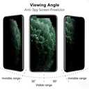 TILON (2 Pack) Privacy Screen Protector Compatible for iPhone X/XS/11 Pro, Innovative Anti-Spy 3D Touch Full Cover 9H Tempered Glass Ultra-Clear Bubble-Free Easy Installation with Free Frame-5.8inch