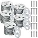 Fastener Kit Board Hardware Set, Includes 1-1/8 Inch Galvanized Steel Washers and Stainless Steel Screws for Fixing Fastening Installation(400 Pcs)