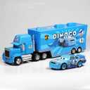Movie Cars 2 3 Hauler Mark Truck NO.42 & Cal Weathers Racer Speed 2PCS Vehicles  McQueen Jackson Storm Cruz Ramirez Vehicles