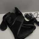 COMFIER Plug-in Heated Knee Massager with Vibration & Heat, Wrap-Around Knee Heating Pad Pair(Connected Design), Knee Warmers for Men Women Seniors, FSA Eligible HSA,Mothers Day Gifts for Mom Dad (Black)