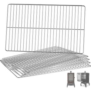 Grill Grates Replacement for Pit Boss 4-Series/Pro Series 4 Vertical Pellet Smoker, Smoking Racks for Pit Boss Smoker PBV4PS1, PBV4PS2, Onyx Edition PBV4NX, Stainless Steel Cooking Grate, 5 Packs, Size: 19.7" x 12"