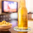 2 x 1 Piece Lemon Coasters for Drinks Absorbing Round Ceramic Stone Coaster with Cork Base Tabletop Protection Mat for Mugs and Cups,Kitchen