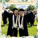 Suncalla 63" Graduation Leis 2026 Set Graduation Ribbon Lei with Letter and Honor Cords DIY Class of 2026 Gift for Women Men Grad Party(Open)