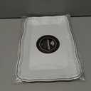 DecorLine Stylish Aristocrat Collection White/Silver Serving Trays - 13 x 9 (Pack of 2) - Durable Quality - Perfect for Entertaining & Events