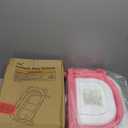 TPN Collapsible Baby Bathtub, Baby Bath Tub with Soft Cushion & Real-Time Thermometer, Baby Bathtub Infant to Toddler Tub (0-36 Months), Portable Newborn Travel Bath tub (Pink)