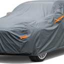 16 Layers SUV Car Cover Waterproof All Weather Heavy Duty, Universal Fit Toyota RAV4, Honda CRV, Tesla Model Y, Audi Q5, Chevrolet Equinox, Nissan Rogue, Kia Sorento, Mitsubishi Outlander etc. (2 Fit SUV Jeep Length 181-190 inch)