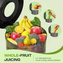 Juicer Machines, 150W Cold Press Juicer with Wide Chute, Slow Masticating Juicers, High Juice Yield for Leafy Greens, Fruits & Vegetables, Easy to Clean
