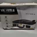 Victrola Journey Bluetooth Portable Suitcase Record Player  with Built-in Speakers, 3 Speed Vinyl Record Player, RCA Out, Headphone Jack (White)