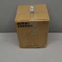 Kingsyard Metal Bird Feeder for Outdoor Hanging, Wild Bird Feeders with Circular Perch, Easy to Clean & Refill, 4 lbs Large Seed Capacity, Red