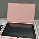 Android 14 Tablet 7 inch Tablets with Case, 8GB RAM 32GB ROM 1TB Expand, Quad-Core Processor Tablet PC, 1024 x 600 IPS Screen, Dual Camera, 3000mAh Battery, Bluetooth, WiFi, GMS, Widevine L1, Pink