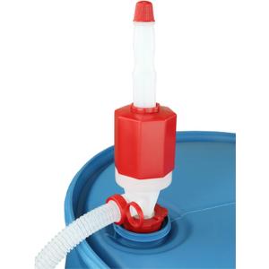 Zeeline By Milton ZE369W, Siphon Drum Pump, Manual Siphon Pump with Flexible 48 Hose,7 Gallons Per Minute, Transfer Liquids from 55Gallon Drums or Smaller, Def Drum Pump,(Polyethylene/Polypropylene)