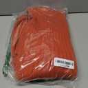 Arach&Cloz 2025 Spring Womens V Neck Long Sleeve Fishtail Sweater Dress Ribbed Knit Slim Fit Bodycon Midi Dress (Orange)