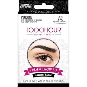 NATURAL BLACK 12 APPLICATION LASH&BROW  DYE