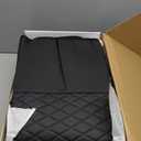 HChengkikz Leather Car Seat Covers, Breathable and Waterproof Seat Cover Full Set, PU Premium Universal Fit Automotive Airbag Compatible for Cars Sedans SUVs Vans and Trucks (Full Seat, Black, N1)