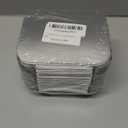 1 Lb Small Aluminum Pans with Lids(40 Pack - 5"4") Tin Foil Pans Disposable Cookware- Cardboard Lids, for Cooking Baking Party Meal,Takeout Trays - To Go Disposable Food Container