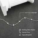 Bracelets for Women 14K Gold Silver Plated Ring Bracelet Hand Chain Dainty Evil Eye Heart Clover Daisy Cubic Zirconia Stackable Link Chain Hypoallergenic Body Jewelry Cute Trendy Gifts