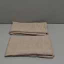 MIULEE Cafe Curtains - 24 Inch Length Half Window, Rod Pocket Tier Curtains 2 Panels W26XL24, Taupe