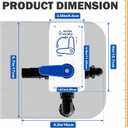 RV Fresh Water Tank Fill/City Water Diverter Valve 008-00004 1/2 PEX Diverter Valve 3-Way Connections, Universal Fit for RVs Max Pressure 125 PSI