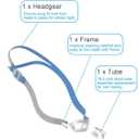 Replacement Set for P10 Series, Includes Headgear, Frame, Tube, Clips in One Pack, Snug Fit & Durable Replacement