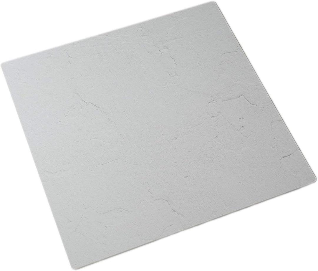 Bessie Bakes Simple White Textured Replicated Photography Backdrop 19.5 Inch x 19.5 Inch Square 3 mm Thick