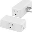 Multi Plug Wall Outlet 2pack, Multiple Outlet Splitter, 3-Plug Wall Adapter, MultiPlug Outlet Extender, Multiple Plugs in One Outlet, Cruise Essentials, Electrical Wall Outlet Splitter
