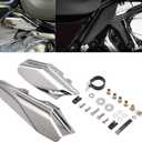 Chrome Mid-Frame Air Deflector Compatible for Harley Davidson Touring Street Electra Glide Road King FLHR FLHX FLTR FLHT 2001-2008 2005 2003