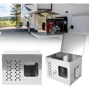 Heavy Duty Metal Generator Box, 28" x 22" x 22" Storage Enclosure