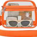 Clear Bag for Stadium Events - Stadium Approved Small Mini Clear Purse, Women's Top-Handle Handbags for Sports Concerts