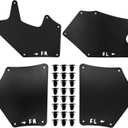 Aspaton Front Splash Guards Fender Liner Shields w/Clips Compatible with 2007-2022 Tundra Sequoia Apron Seal Mud Flaps Mudflaps Mudguards 4Pcs 53737-0C030 53736-0C030 53739-0C020