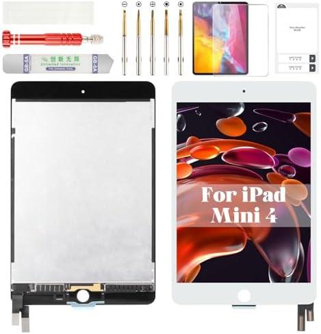 for iPad mini 4 Screen Repair Kit for iPad mini 4 LCD Digitizer for iPad mini 4 Touch Screen Display Assembly Replacement Kits A1538 A1550 White