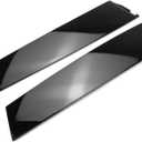 Pair Door Applique Rear Left and Right Rearward C Pillar for Chevrolet Chevy Tahoe for Cadillac Escalade for GMC Yukon 2015-2018 Gloss Black Door Window Trim Molding Panel Replaces 926-245 926-246